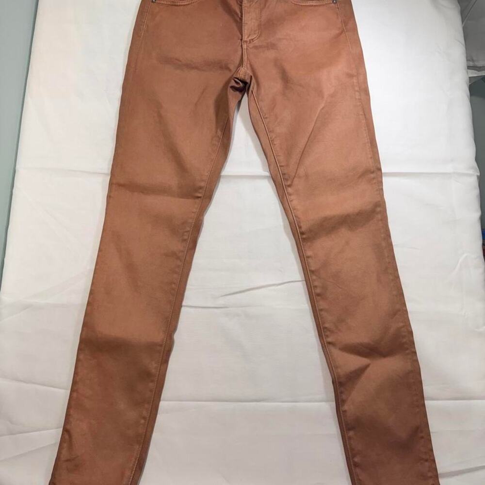 AG Adriano Goldschmied The Legging Pants Womens 26R Dusty Rose Coated Sateen